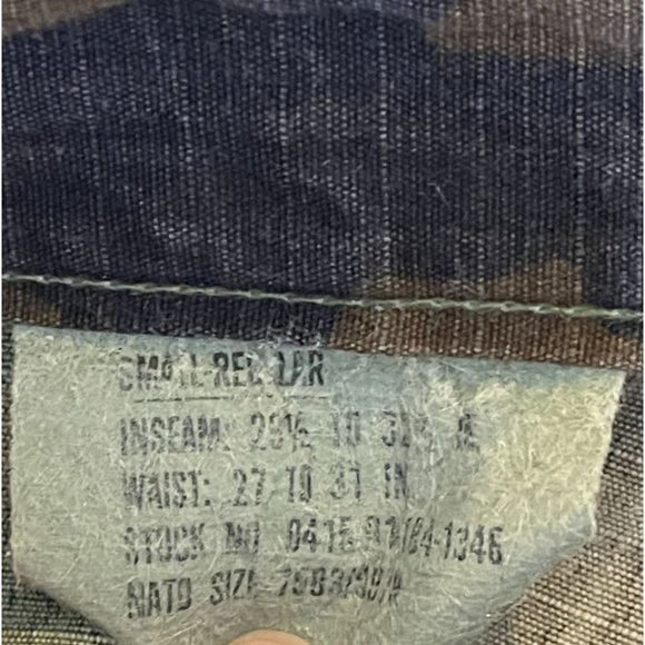 Vintage  US Military Camo Army Jungle Pants Size Small - Picture 10 of 10